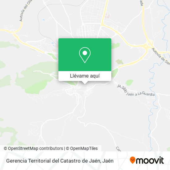 Mapa Gerencia Territorial del Catastro de Jaén