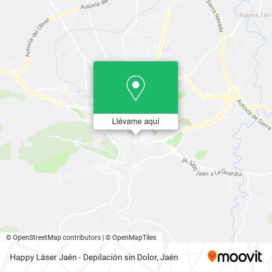 Mapa Happy Láser Jaén - Depilación sin Dolor