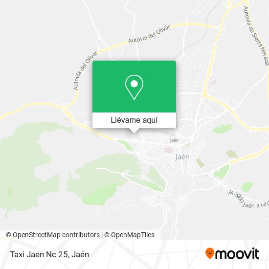 Mapa Taxi Jaen Nc 25