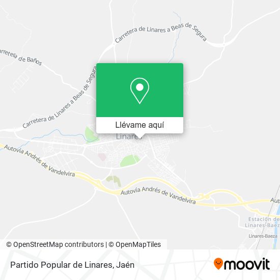 Mapa Partido Popular de Linares