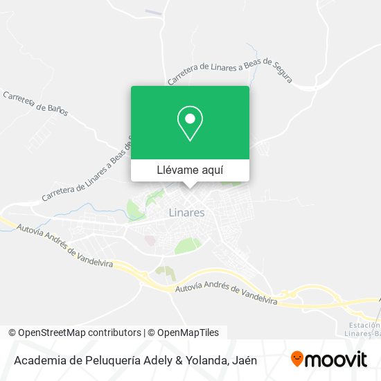 Mapa Academia de Peluquería Adely & Yolanda