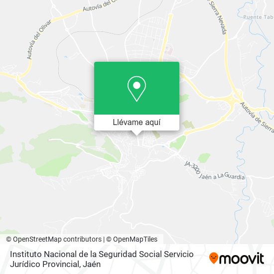 Mapa Instituto Nacional de la Seguridad Social Servicio Jurídico Provincial