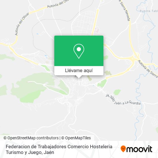 Mapa Federacion de Trabajadores Comercio Hosteleria Turismo y Juego