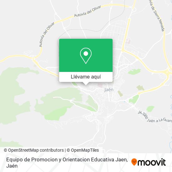 Mapa Equipo de Promocion y Orientacion Educativa Jaen