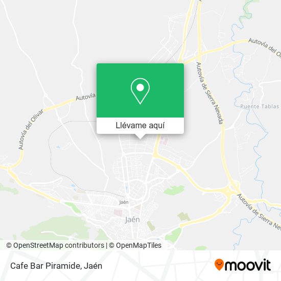 Mapa Cafe Bar Piramide