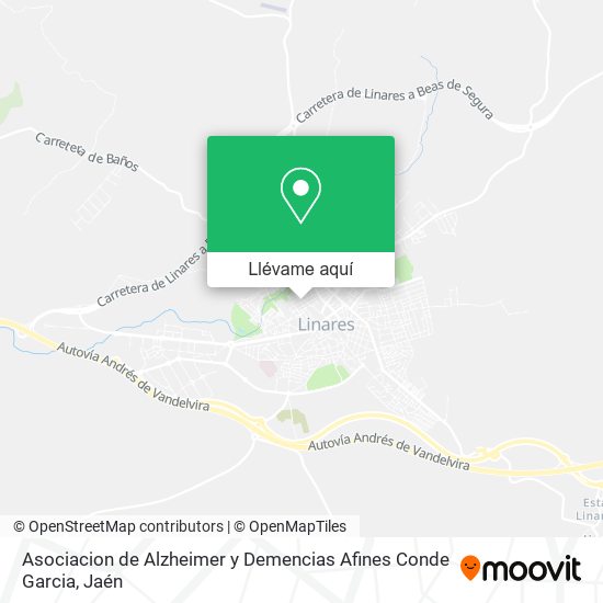 Mapa Asociacion de Alzheimer y Demencias Afines Conde Garcia
