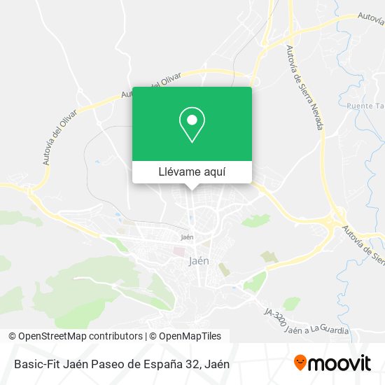 Mapa Basic-Fit Jaén Paseo de España 32