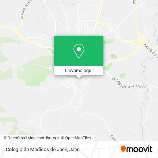 Mapa Colegio de Médicos de Jaén