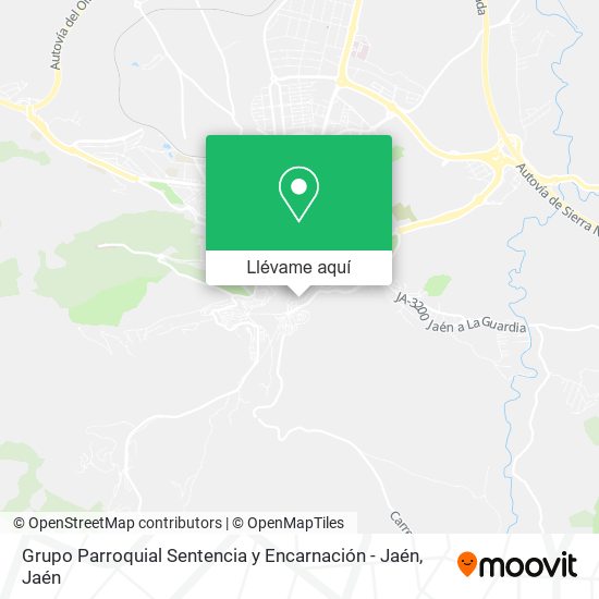 Mapa Grupo Parroquial Sentencia y Encarnación - Jaén