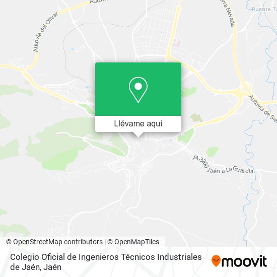 Mapa Colegio Oficial de Ingenieros Técnicos Industriales de Jaén