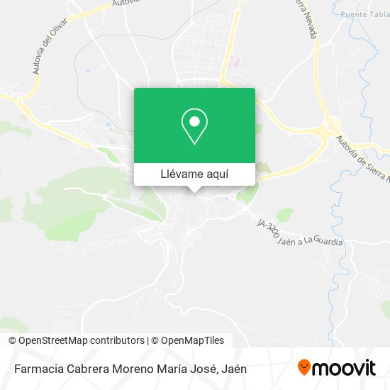 Mapa Farmacia Cabrera Moreno María José