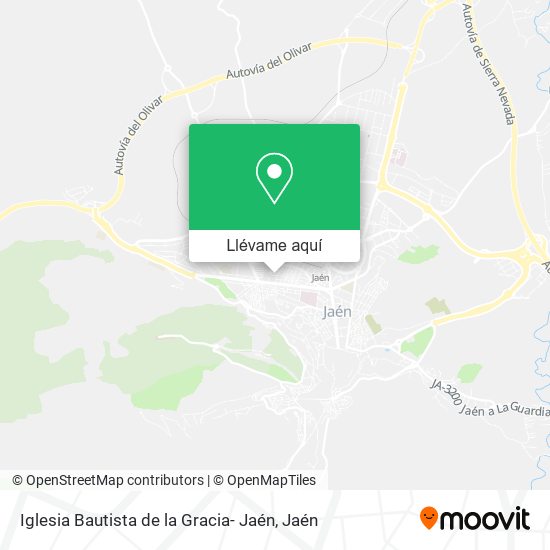 Mapa Iglesia Bautista de la Gracia- Jaén