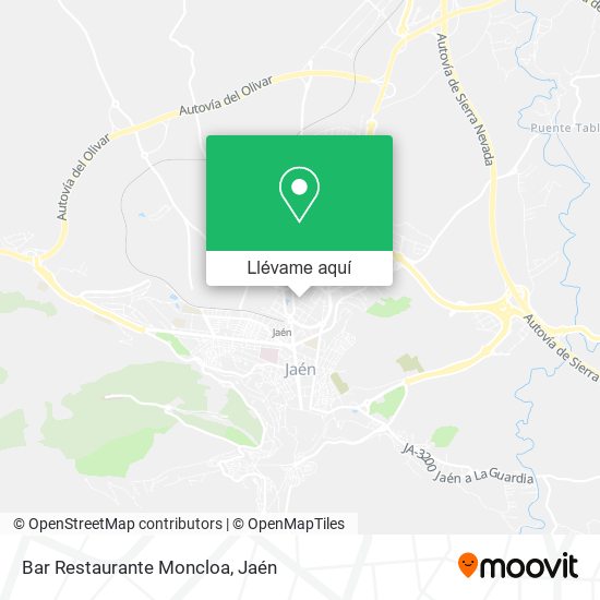 Mapa Bar Restaurante Moncloa
