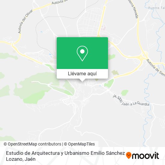 Mapa Estudio de Arquitectura y Urbanismo Emilio Sánchez Lozano