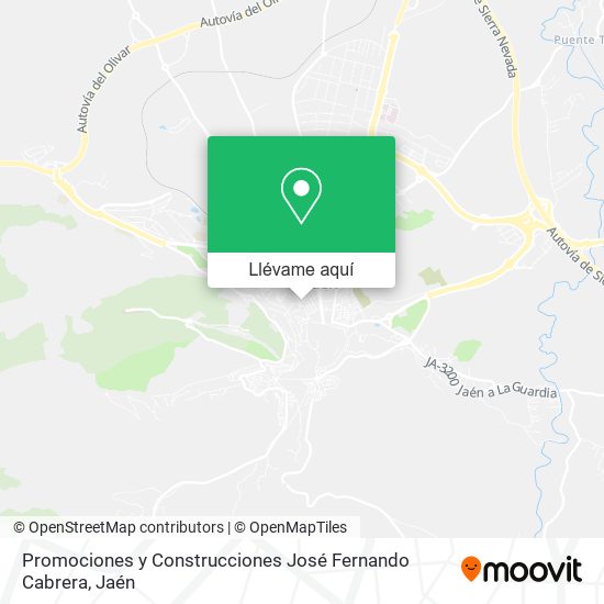 Mapa Promociones y Construcciones José Fernando Cabrera