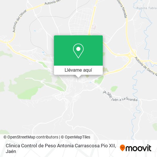 Mapa Clinica Control de Peso Antonia Carrascosa Pio XII