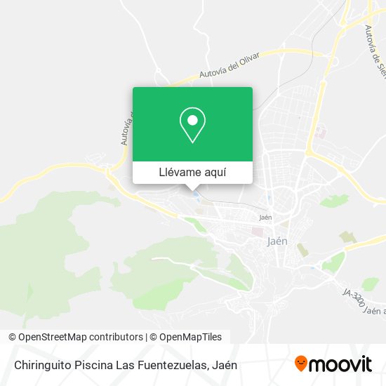 Mapa Chiringuito Piscina Las Fuentezuelas