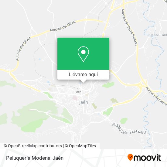 Mapa Peluquería Modena