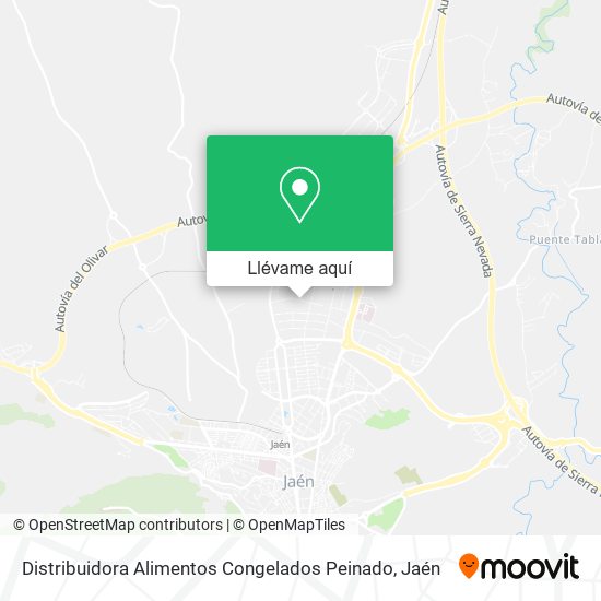 Mapa Distribuidora Alimentos Congelados Peinado