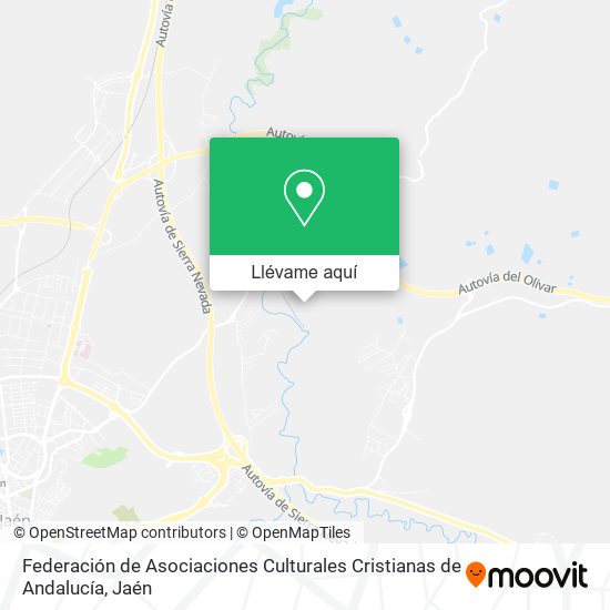 Mapa Federación de Asociaciones Culturales Cristianas de Andalucía