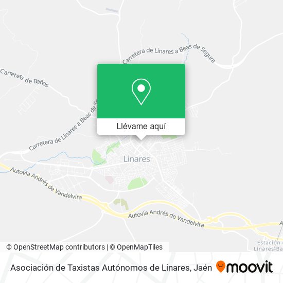 Mapa Asociación de Taxistas Autónomos de Linares