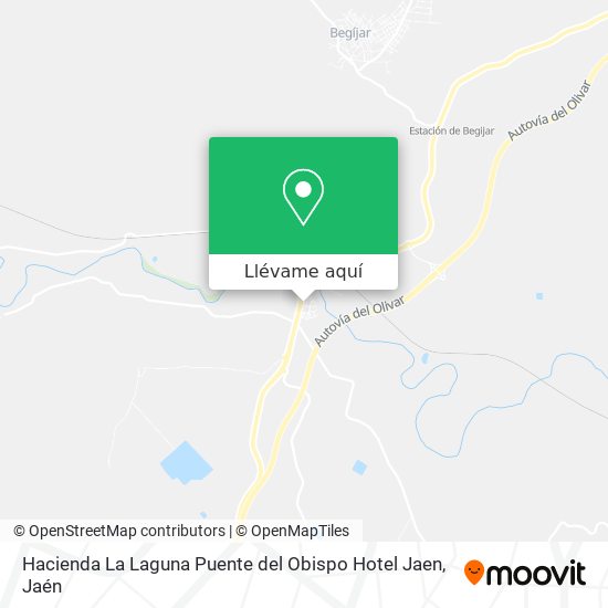 Mapa Hacienda La Laguna Puente del Obispo Hotel Jaen