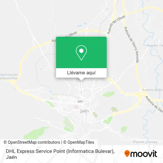 Mapa DHL Express Service Point (Informatica Bulevar)