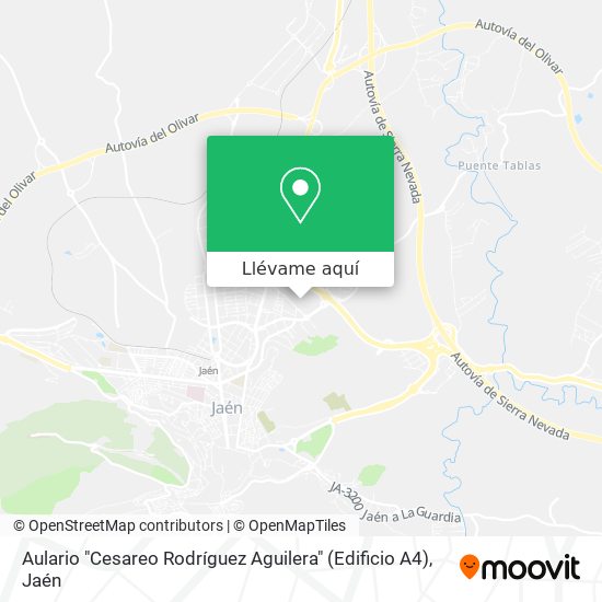 Mapa Aulario "Cesareo Rodríguez Aguilera" (Edificio A4)