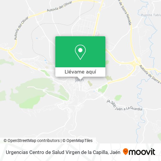 Mapa Urgencias Centro de Salud Virgen de la Capilla