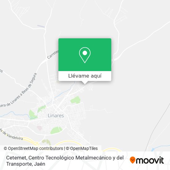Mapa Cetemet, Centro Tecnológico Metalmecánico y del Transporte