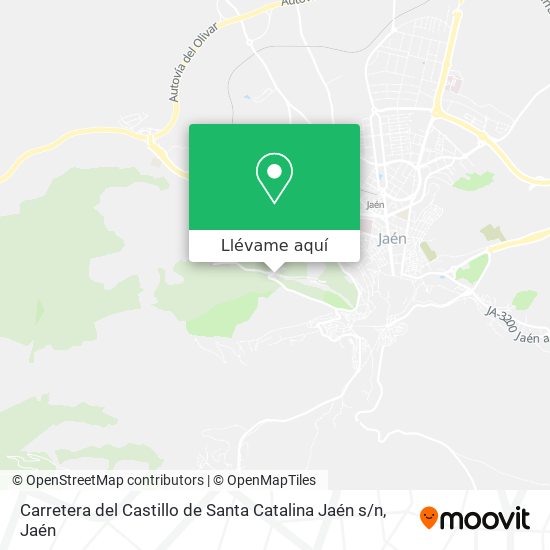 Mapa Carretera del Castillo de Santa Catalina Jaén s / n