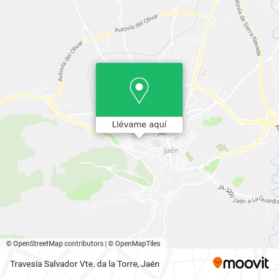 Mapa Travesía Salvador Vte. da la Torre