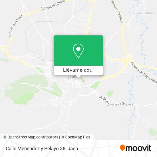 Mapa Calle Menéndez y Pelayo 38