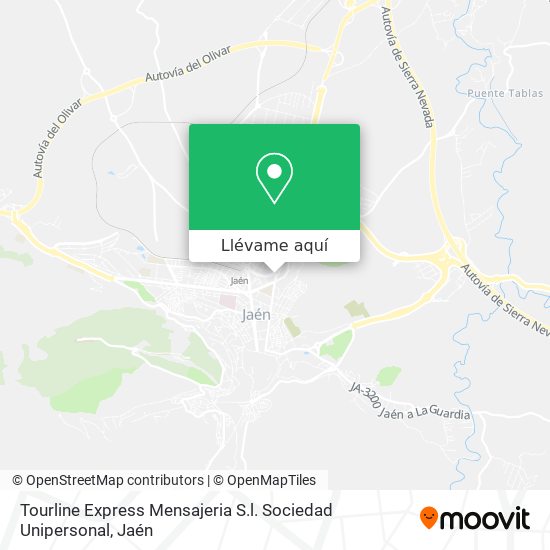 Mapa Tourline Express Mensajeria S.l. Sociedad Unipersonal