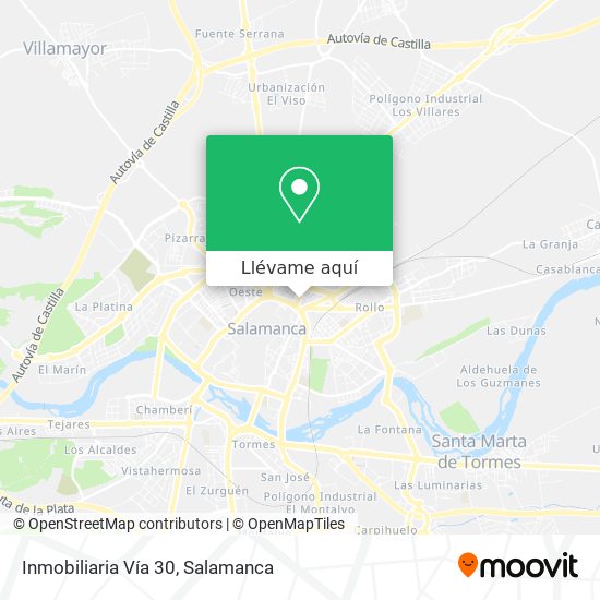 Mapa Inmobiliaria Vía 30