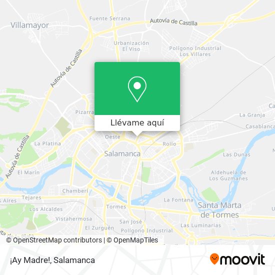 Mapa ¡Ay Madre!