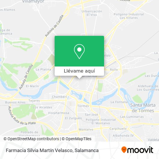 Mapa Farmacia Silvia Martín Velasco