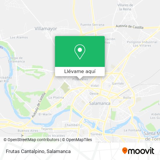 Mapa Frutas Cantalpino