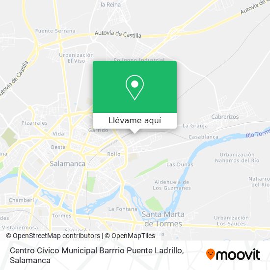 Mapa Centro Cívico Municipal Barrrio Puente Ladrillo