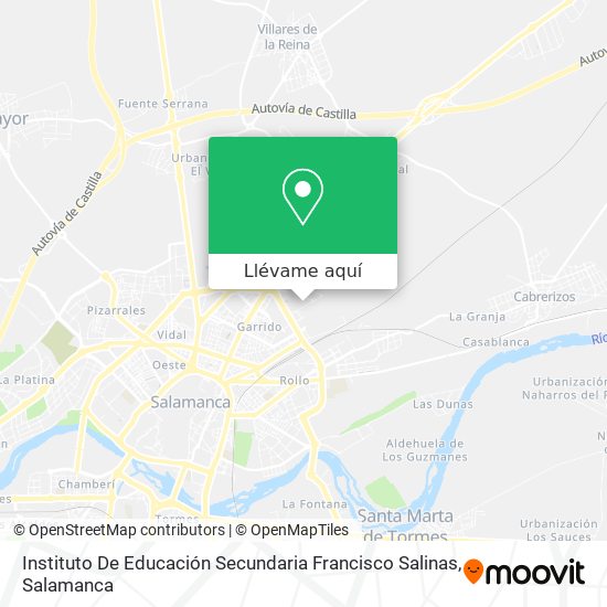 Mapa Instituto De Educación Secundaria Francisco Salinas