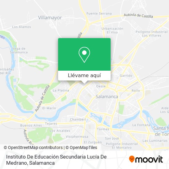 Mapa Instituto De Educación Secundaria Lucía De Medrano