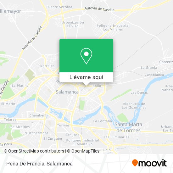 Mapa Peña De Francia