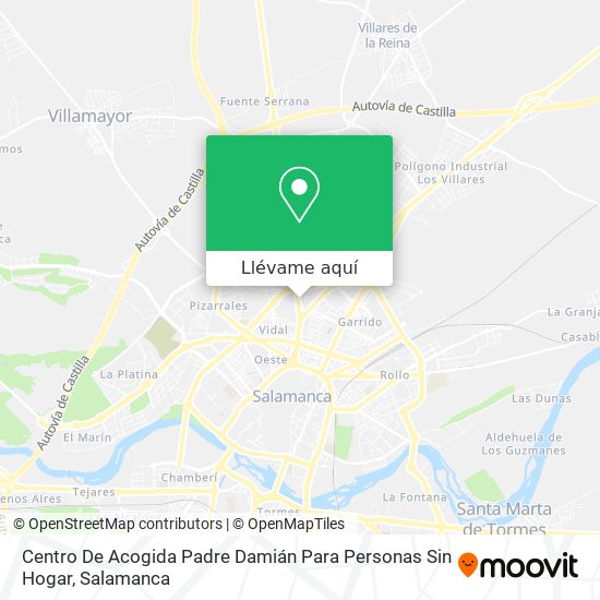 Mapa Centro De Acogida Padre Damián Para Personas Sin Hogar