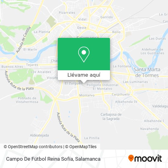 Mapa Campo De Fútbol Reina Sofía