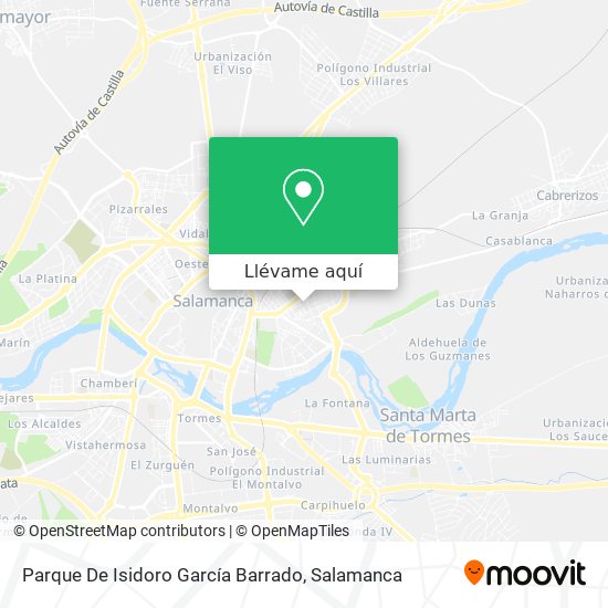 Mapa Parque De Isidoro García Barrado