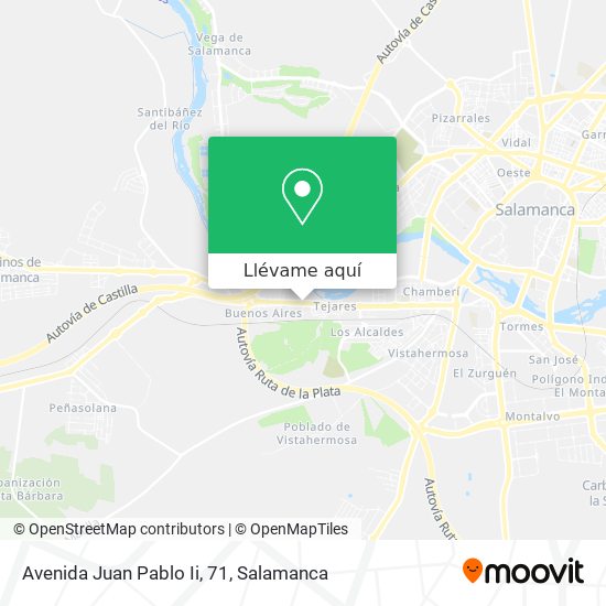 Mapa Avenida Juan Pablo Ii, 71