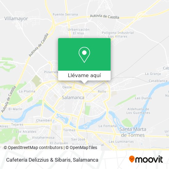 Mapa Cafetería Delizzius & Sibaris