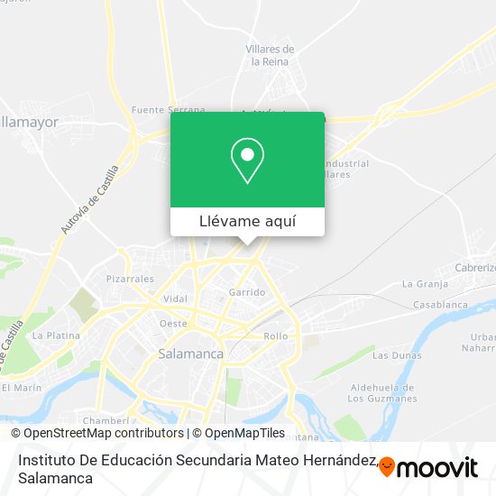 Mapa Instituto De Educación Secundaria Mateo Hernández