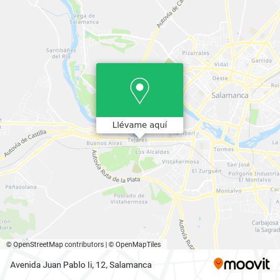 Mapa Avenida Juan Pablo Ii, 12