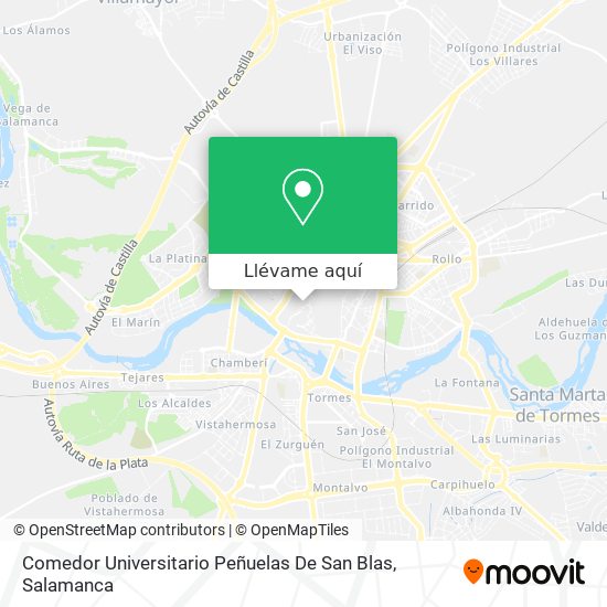 Mapa Comedor Universitario Peñuelas De San Blas